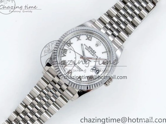 0524 Classic Datejust 36mm 126234 904L Steel HGF 1:1 Best Edition White Dial Roman Number Markers on SS Bracelet VR 1484